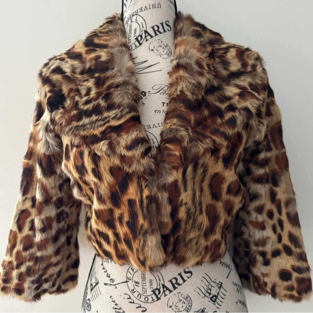 Wilson’s Leather Pelle Studio Rabbit Fur Jacket - Picture 4 of 8